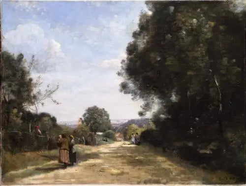 Sèvres-Brimborion. Vue prise en regardant Paris - Jean-Baptiste Camille Corot - Alpha Reproduction