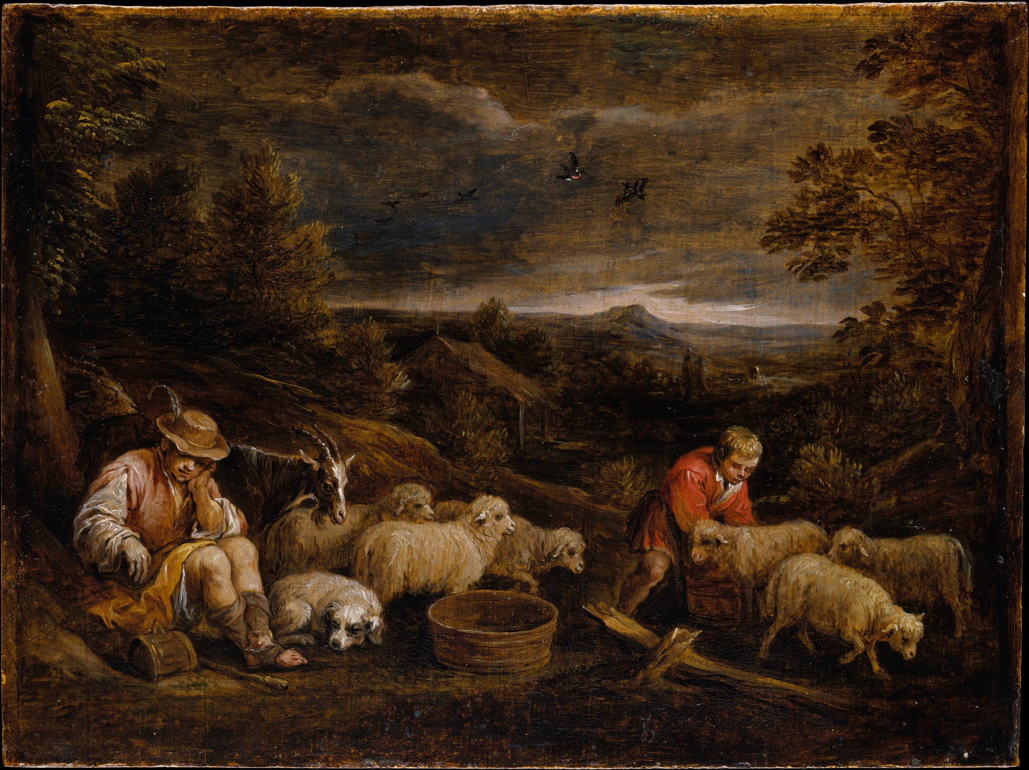 Shepherds and Sheep - David Teniers the Younger