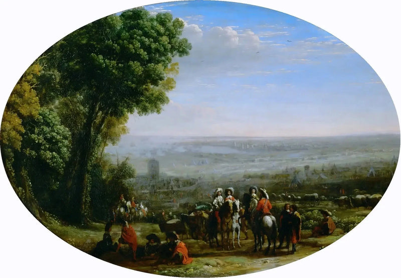 루이 13세가 그린 라 로쉘의 시청

Source:
Siège de La Rochelle par Louis XIII - Claude Lorrain