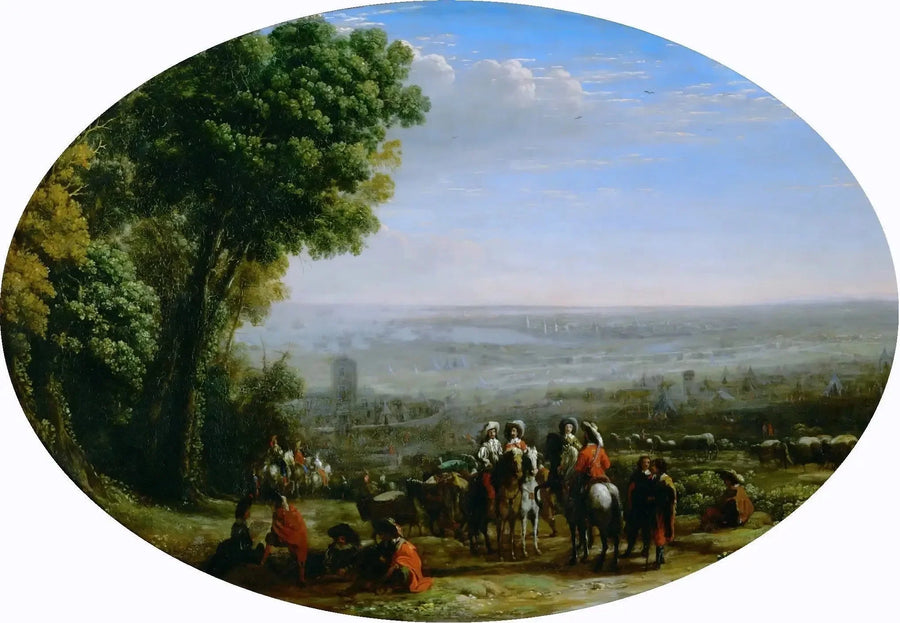 루이 13세가 그린 라 로쉘의 시청

Source:
Siège de La Rochelle par Louis XIII - Claude Lorrain