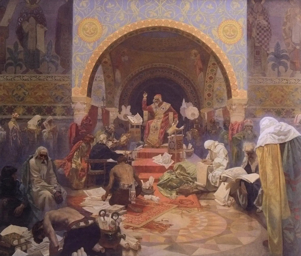 Siméon, tsar des Bulgares - Alphonse Mucha image 1 reproduction artisanale de tableau
