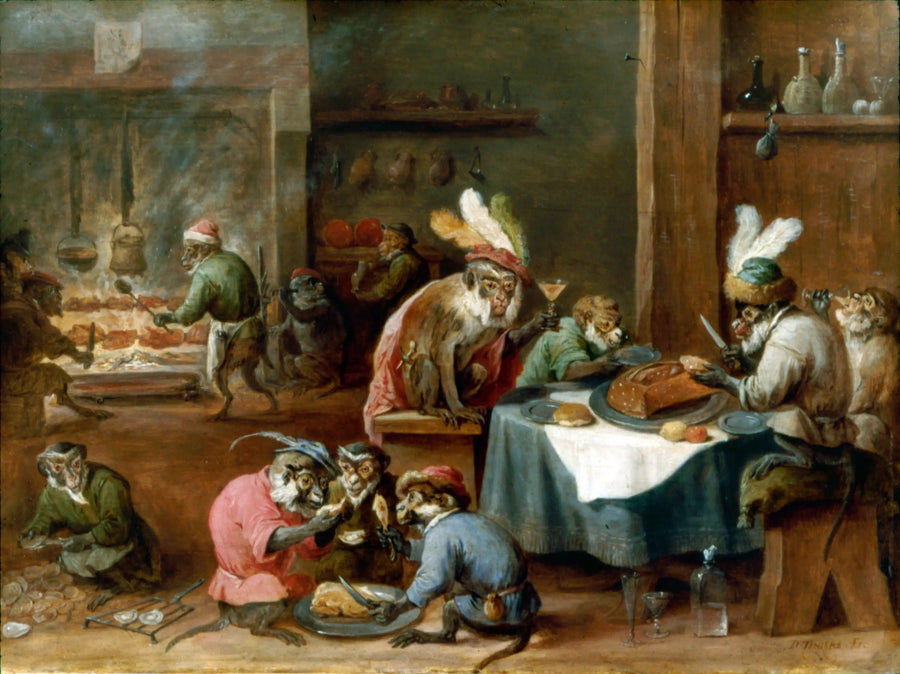 요리하는 원숭이들 - 데이비드 테니어르 더 쥬네

Source:
Singes prenant un repas dans une cuisine - David Teniers le Jeune