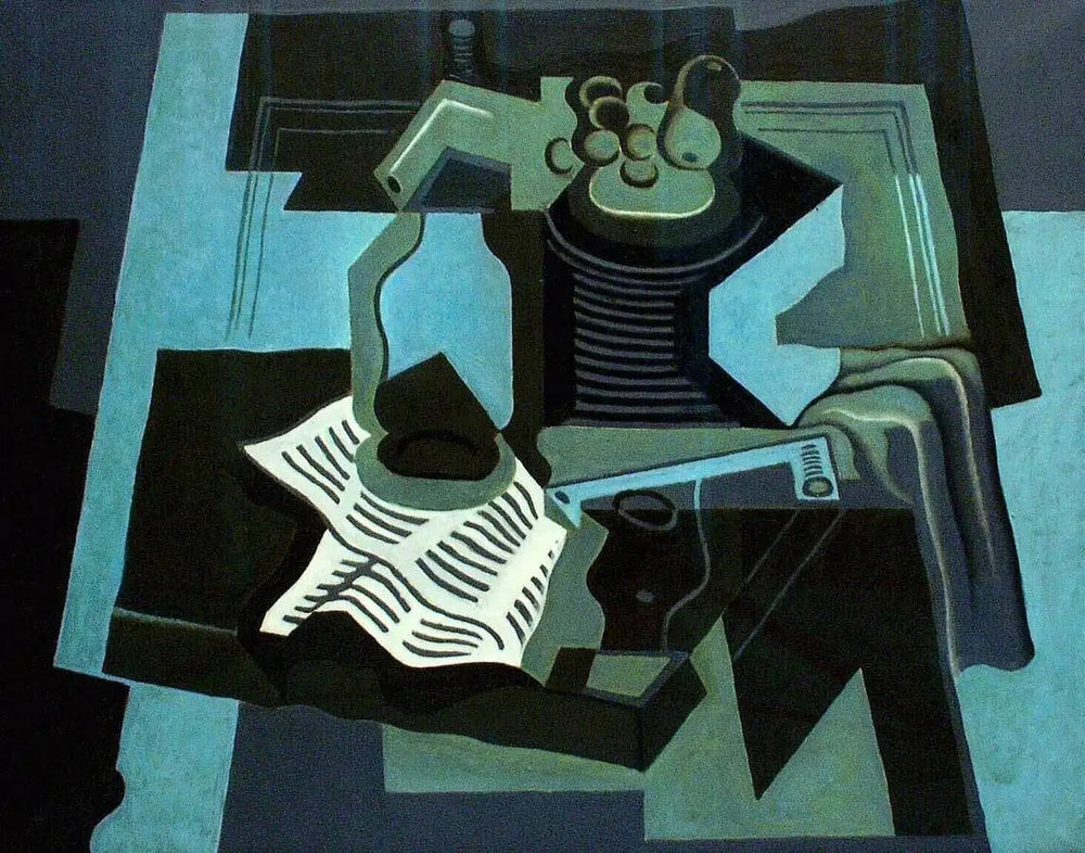 Siphon et compotier - Juan Gris image 1 reproduction réalisée par Alpha Reproduction
