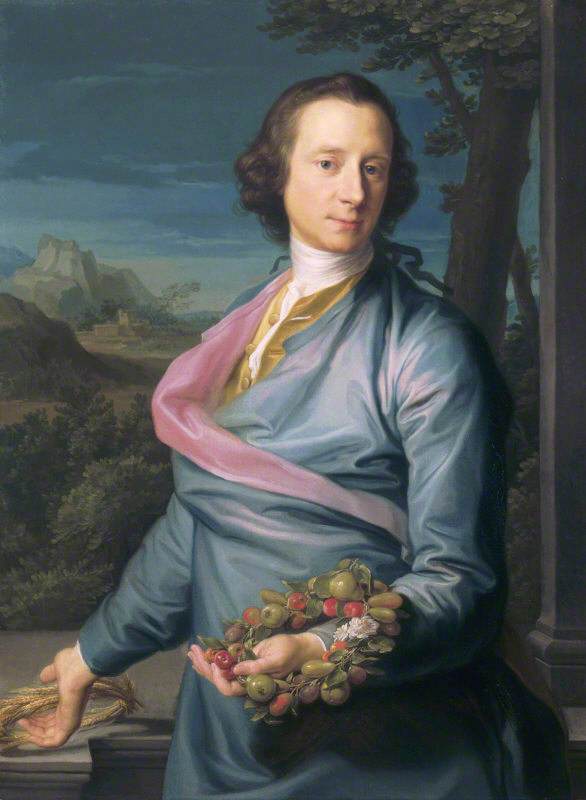 사르 매튜 페더스턴호, 1대 남작, 국회의원 (1714-1774) 과일과 옥수수의 화환 - Pompeo Batoni