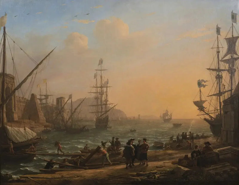 석양의 해양 항구 - 클로드 로렌

Source:
Soir : Un port maritime au coucher du soleil - Claude Lorrain