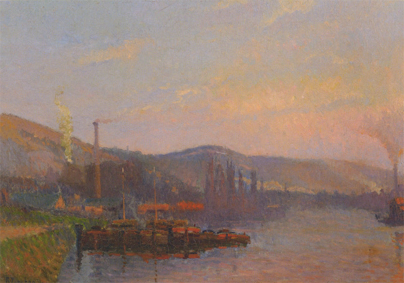soleil couchant Le Pré-aux-Loups - Robert Antoine Pinchon image 1 reproduction artisanale de tableau