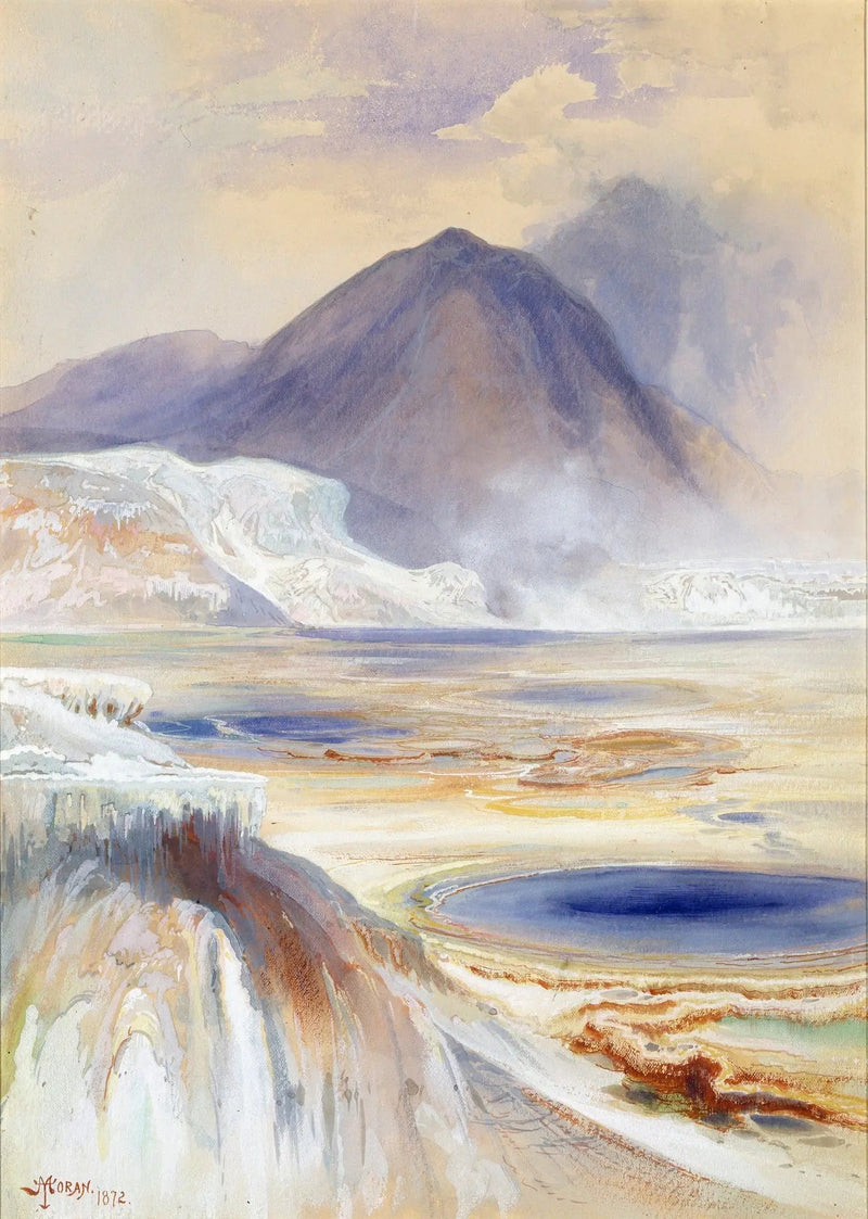 매머드, 옐로스톤의 온천 지역 - 토마스 모란

Source:
Sources chaudes de Mammoth, Yellowstone - Thomas Moran