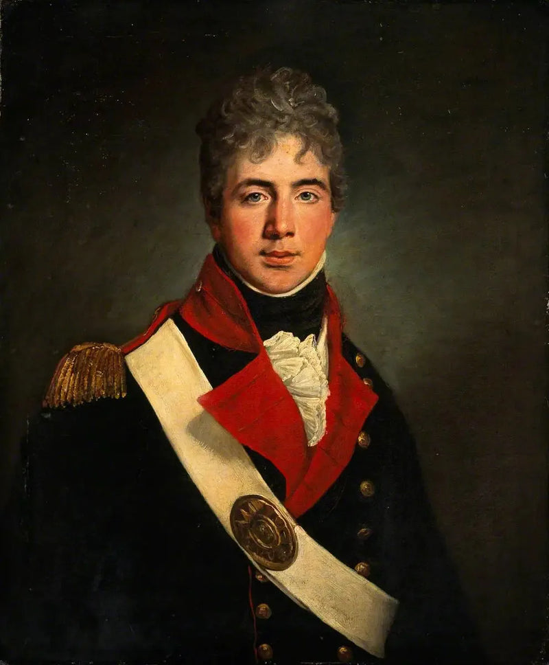 소령 (나중에 준장) 아담 파이프 크로포드 (1787–1864), 왕립 포병대 - 헨리 레이본