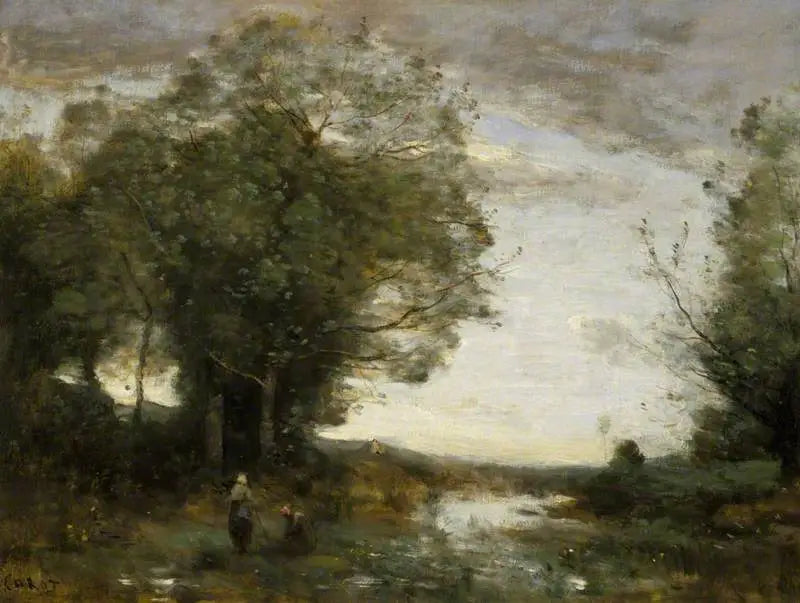 Souvenir des environs de La Ferté-sous-Jouarre matin - Jean-Baptiste Camille Corot - Alpha Reproduction