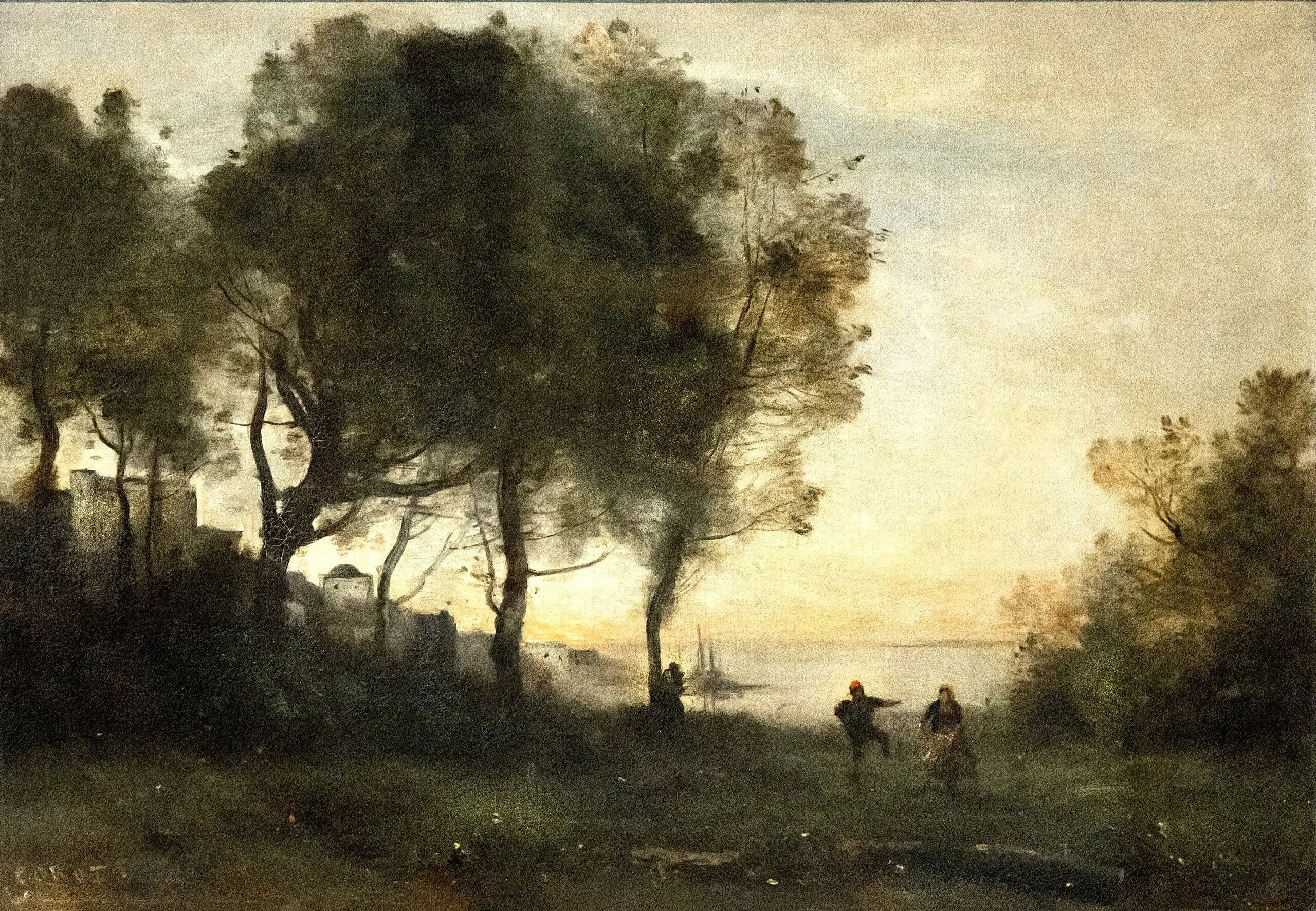 Souvenir d’Italie ; danseur des rivages de Capri - Jean-Baptiste Camille Corot - Alpha Reproduction