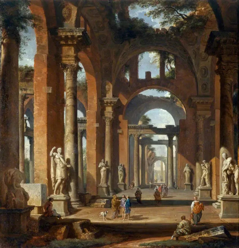 폐허가 된 아케이드 속의 조각상들 - 조반니 파올로 파니니

Source:
Statues dans une arcade en ruine - Giovanni Paolo Panini