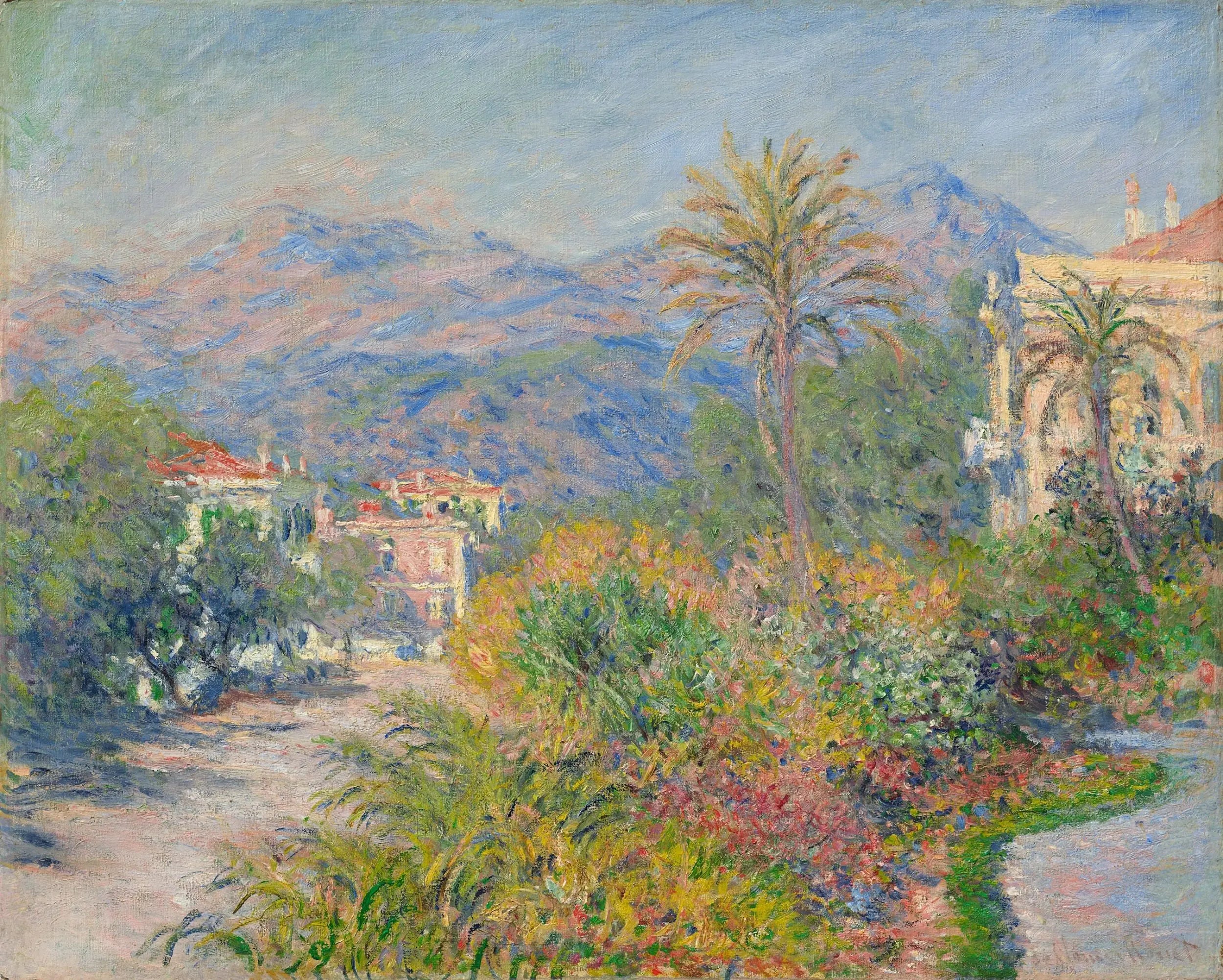 Reproduction du tableau « Strada Romana à Bordighera - Claude Monet » par Alpha Reproduction en peinture à l’huile