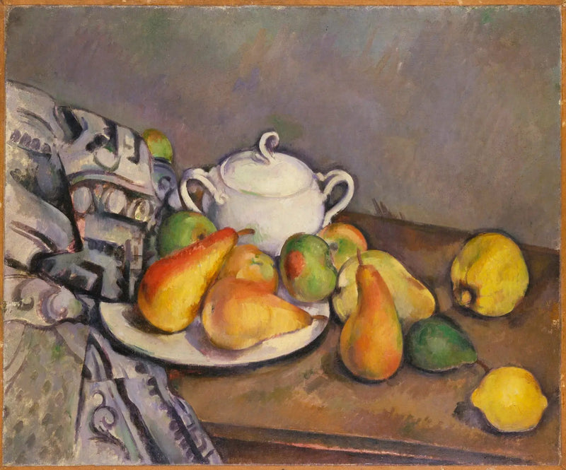 설탕통, 배 그리고 카펫 - Paul Cézanne