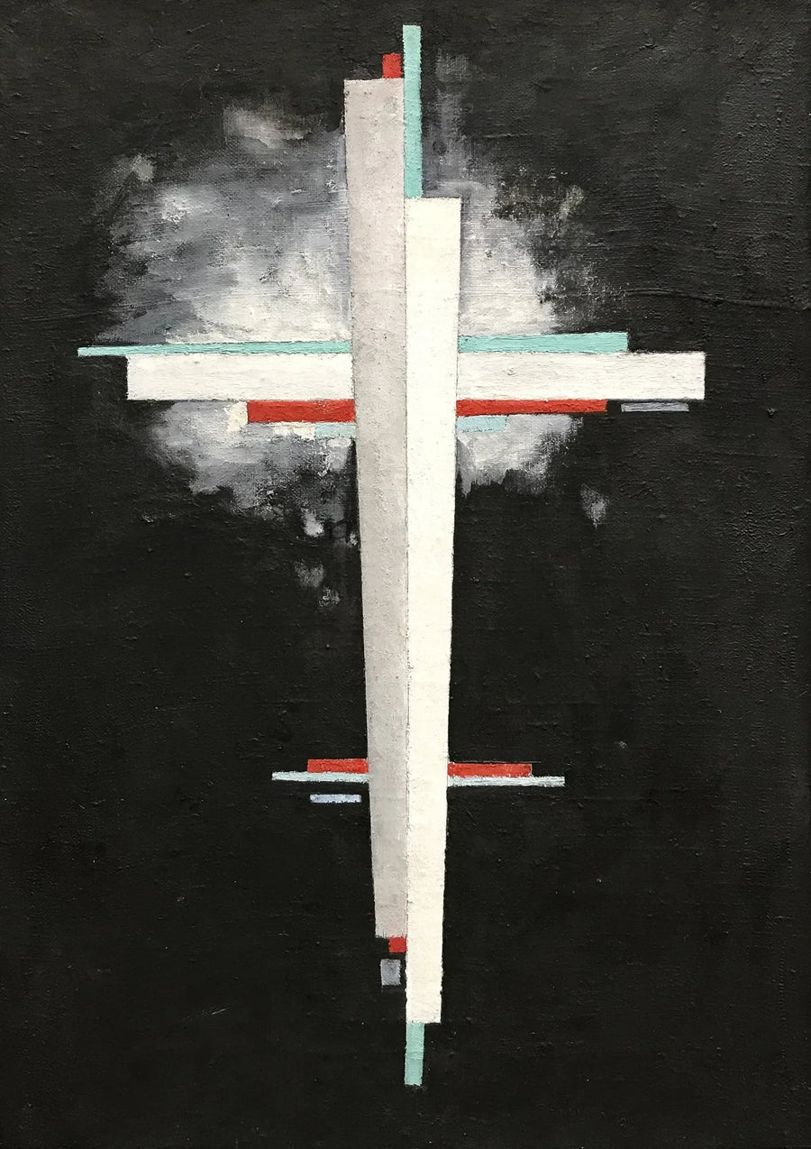 Suprematism - Ilia Tchachnik image 1 copie peinte à la main à l’huile