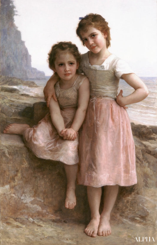 Sur Greve - William Bouguereau - Reproductions de tableaux et peintures haut de gamme