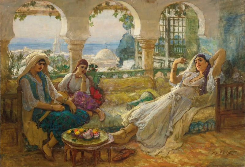 테라스 위에서 - 프레데릭 아서 브리드맨

Source:
Sur la terrasse - Frederick Arthur Bridgman