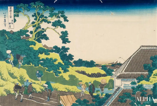 Surugadai à Edo - Katsushika Hokusai - Reproductions de tableaux et peintures haut de gamme