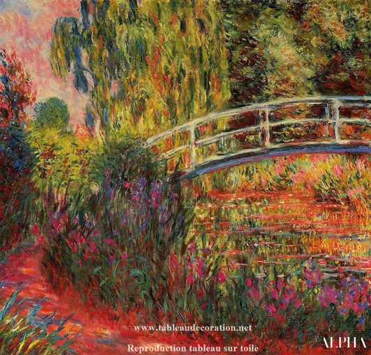 Tableau pont japonais - Monet - Reproductions de tableaux et peintures haut de gamme