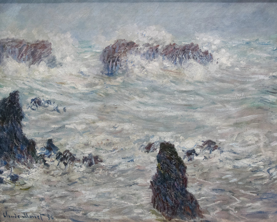 벨일 해안의 폭풍 - Claude Monet