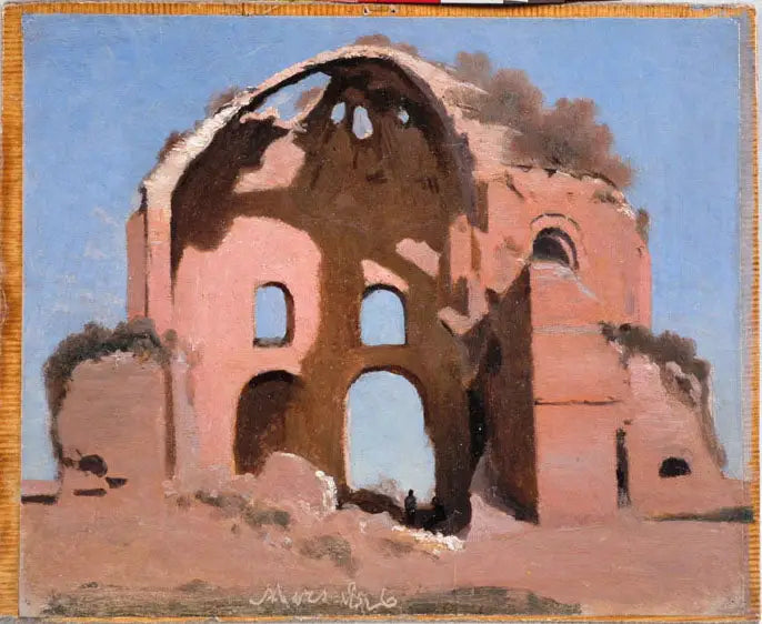 Temple de Minerve Médicale près de Rome - Jean-Baptiste Camille Corot - Alpha Reproduction