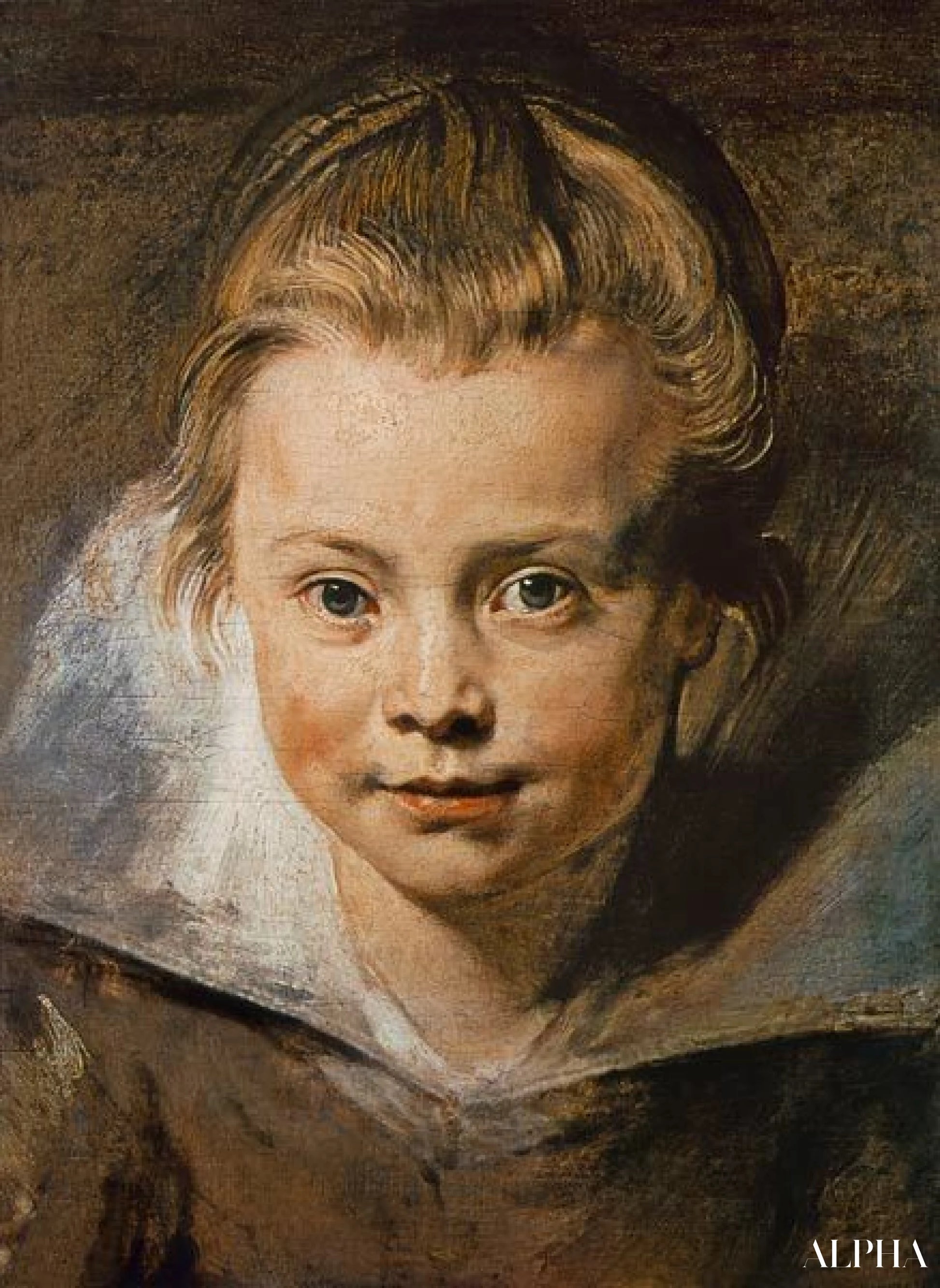 어린이의 머리 (Clara-Serena Rubens) 약 1616년경 - Peter Paul Rubens - 고급 그림 및 회화 복제본