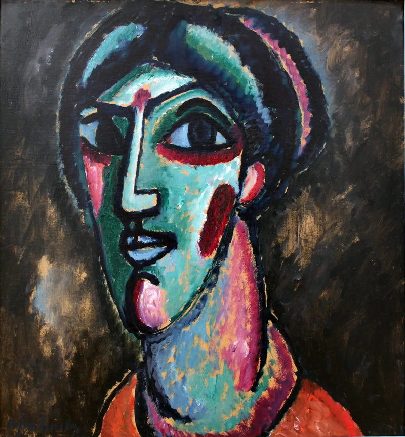 검은색과 초록색 머리 - 알렉세이 폰 야울렌스키

Source:
Tête en noir et vert - Alexej von Jawlensky
