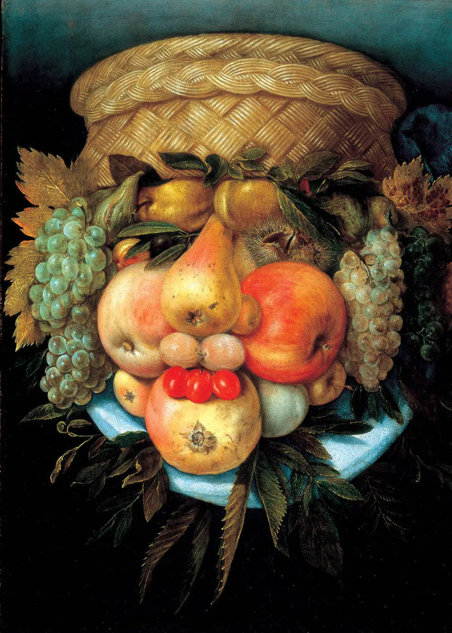 과일 바구니가 달린 양면 머리 - 지우세페 아르침볼도

Source:
Tête réversible avec panier de fruits - Giuseppe Arcimboldo