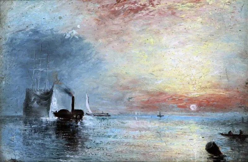 마지막 정박지로 끌려가는 전투함 테메레르, 1838 - J. M. W. 터너