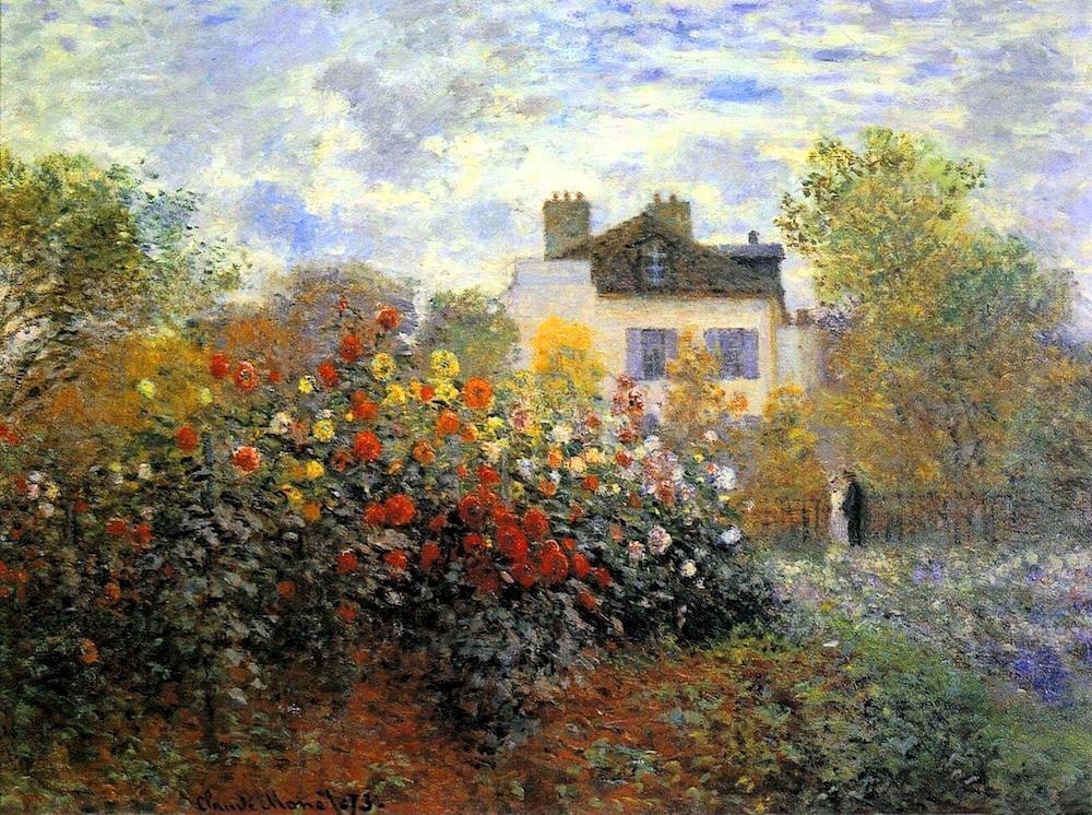 "아르장퇴유의 모네의 정원" – 클로드 모네 (1873)