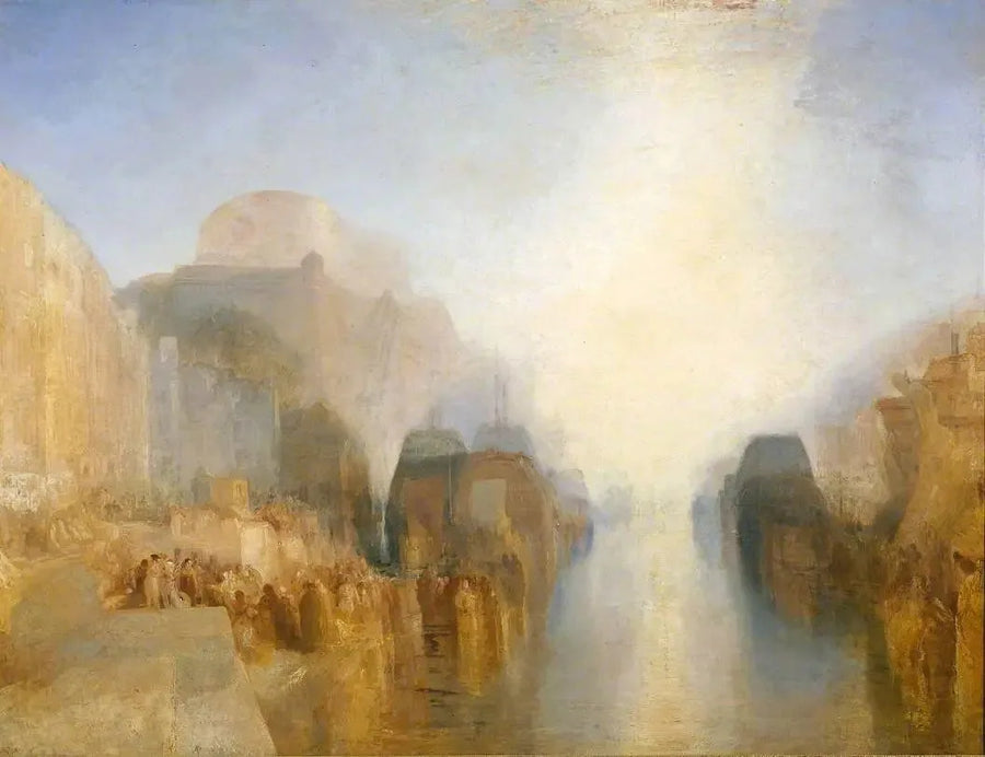브레스트 항구: 해안가와 성 - J. M. W. 터너