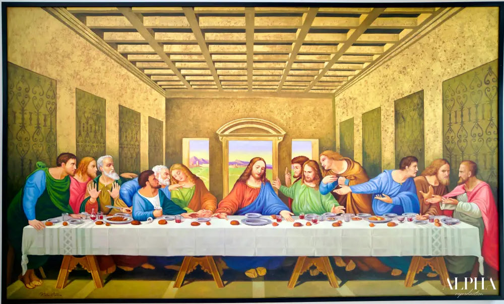 The Last Supper – Une réinterprétation du chef-d’œuvre de Léonard de Vinci par Master Apollon | 270 x 160 cm