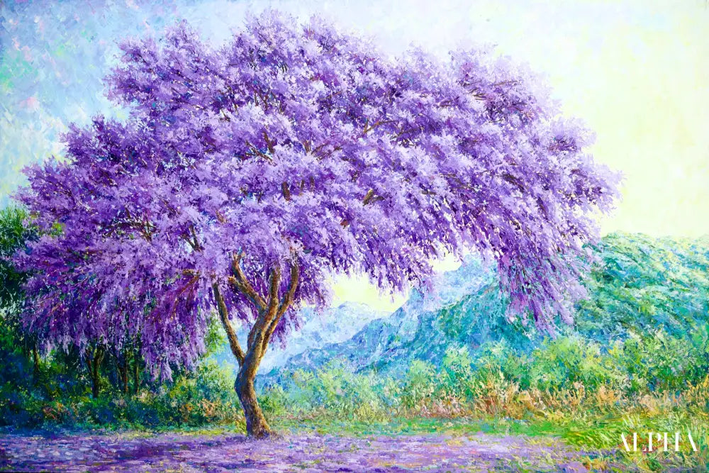 The Purple Tree - Chaloemkiat | 90 x 60 cm Reproductions de tableaux à la peinture à l’huile