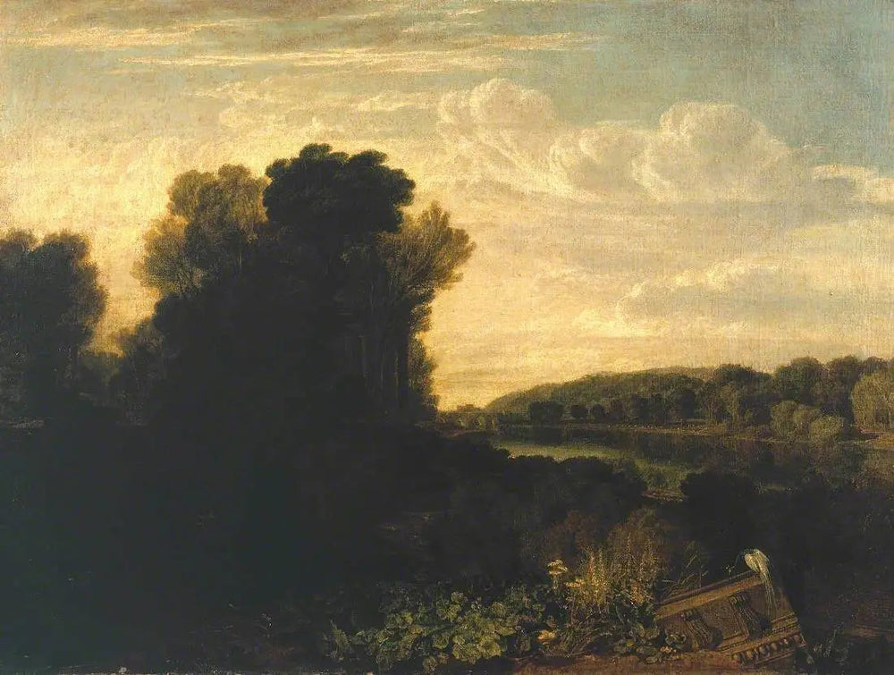 The Thames at Weybridge - J. M. W. Turner image 1 copie peinte à la main à l’huile