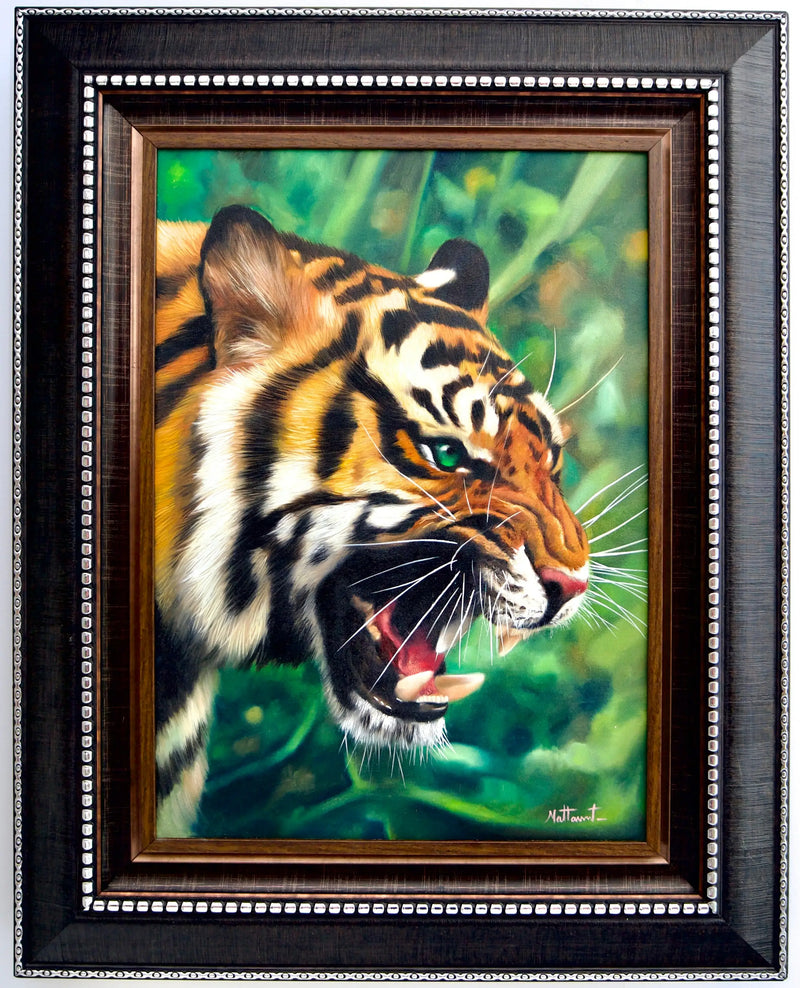 녹색 눈의 호랑이 | 50 x 70cm