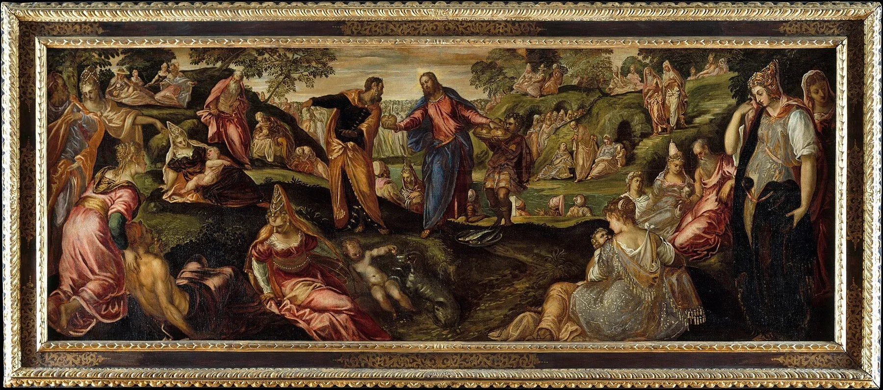 Le miracle des pains et des poissons, peinture de Le Tintoret