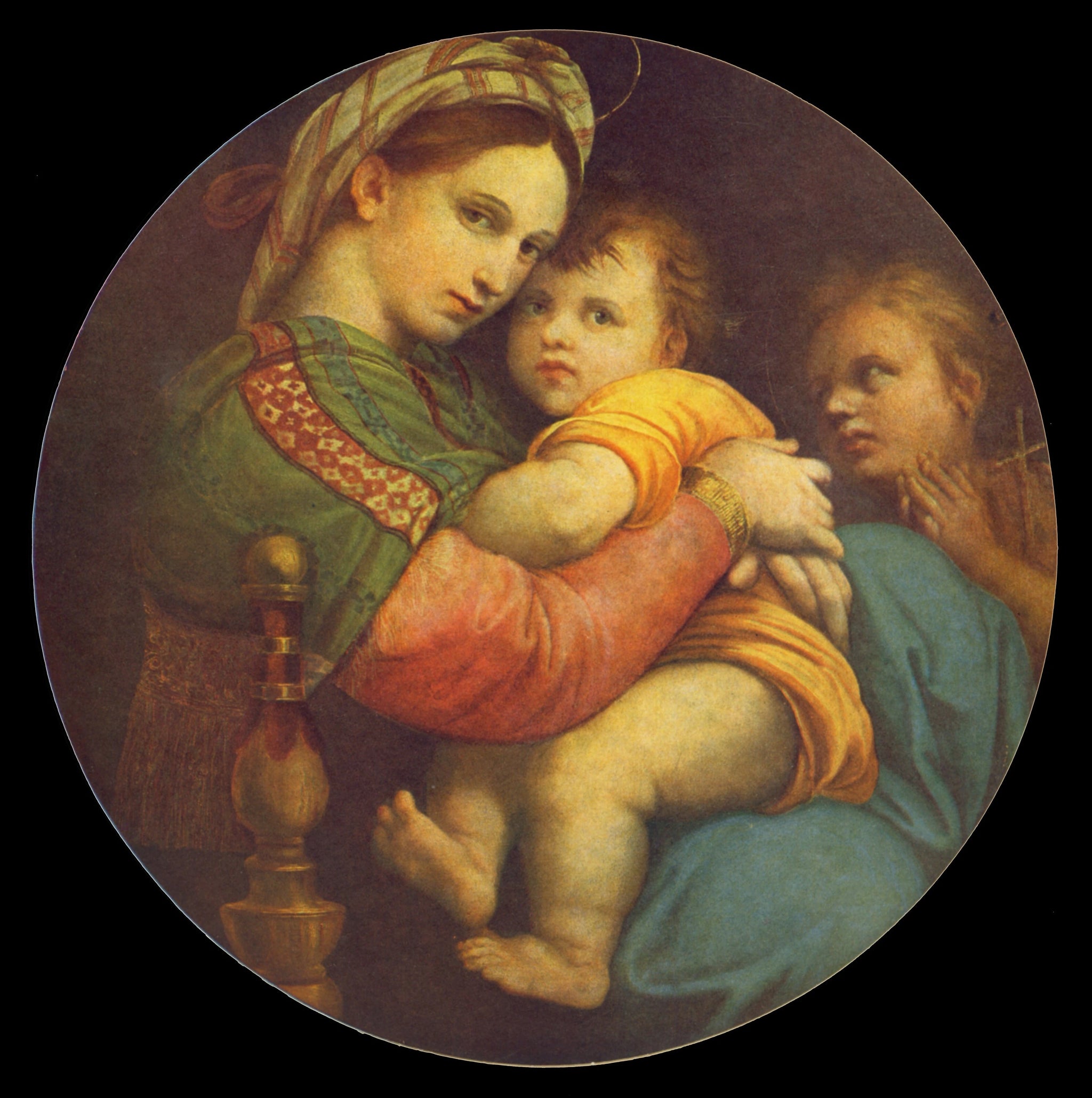 La Vierge à la chaise - Raphaël Sanzio - Réproduction huile sur toile