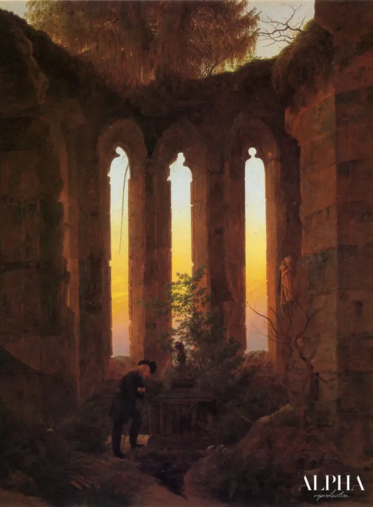 Tombeau de Hutten - Caspar David Friedrich - Reproductions de tableaux et peintures haut de gamme