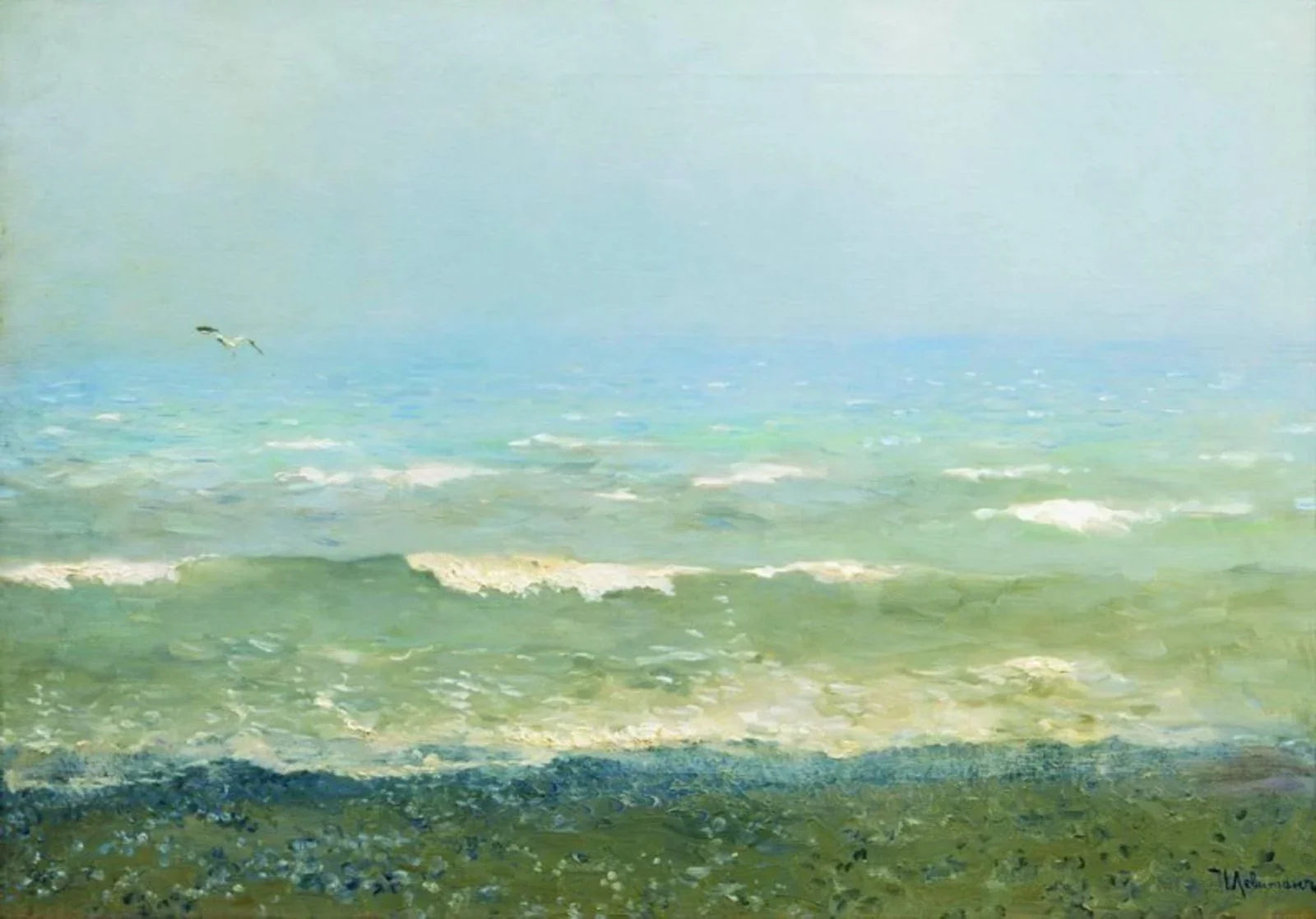 Rive de la Méditerranée, peinture de Isaac Levitan