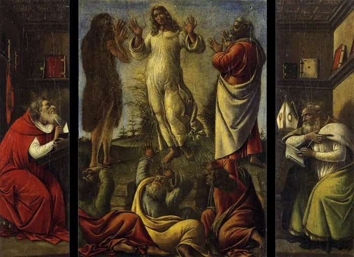 1500년경 성 제롬과 성 어거스틴과의 변모 - 워크숍 Botticelli