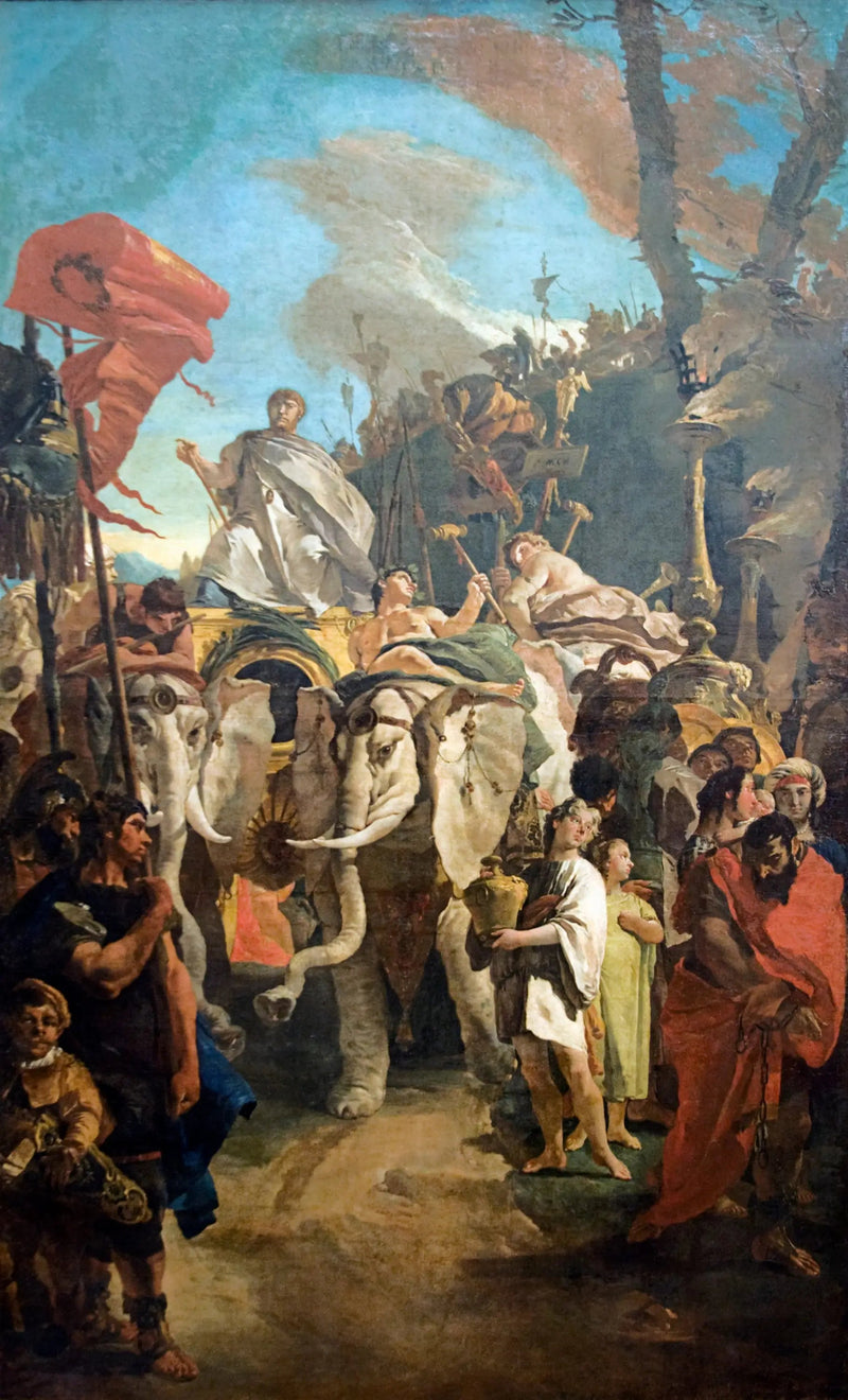마니우스 쿠리우스 덴타투스의 승리 - 조반니 바티스타 티에폴로

Source:
Triomphe de Manius Curius Dentatus - Giovanni Battista Tiepolo