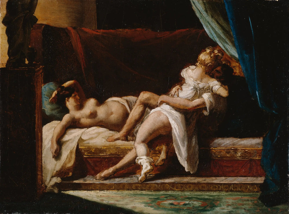 Trois Amants - Théodore Géricault image 1 tableau peint à l’huile sur toile