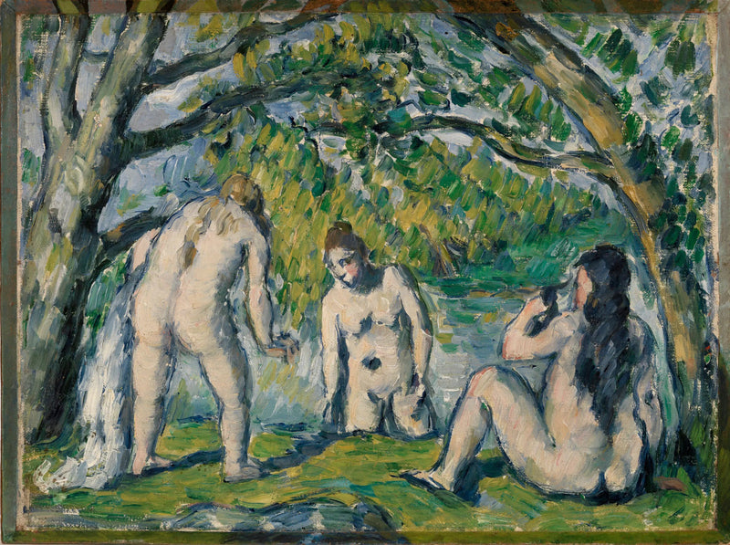세 명의 목욕하는 여성 - Paul Cézanne
