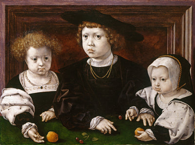 Trois enfants du Roi Christian II de Danemark - Jan Gossaert - Alpha Reproduction