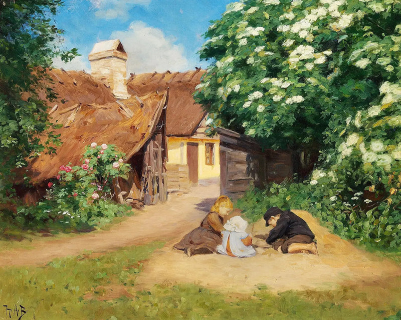 여름날 농장 근처에서 노는 세 아이들 - H. A. Brendekilde

Source:
Trois enfants jouant près d'une ferme un jour d'été. - H. A. Brendekilde