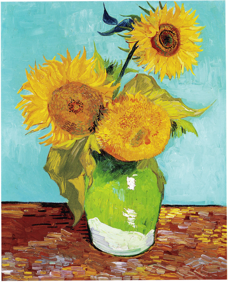 꽃병에 담긴 세 송이 해바라기 - Vincent van Gogh