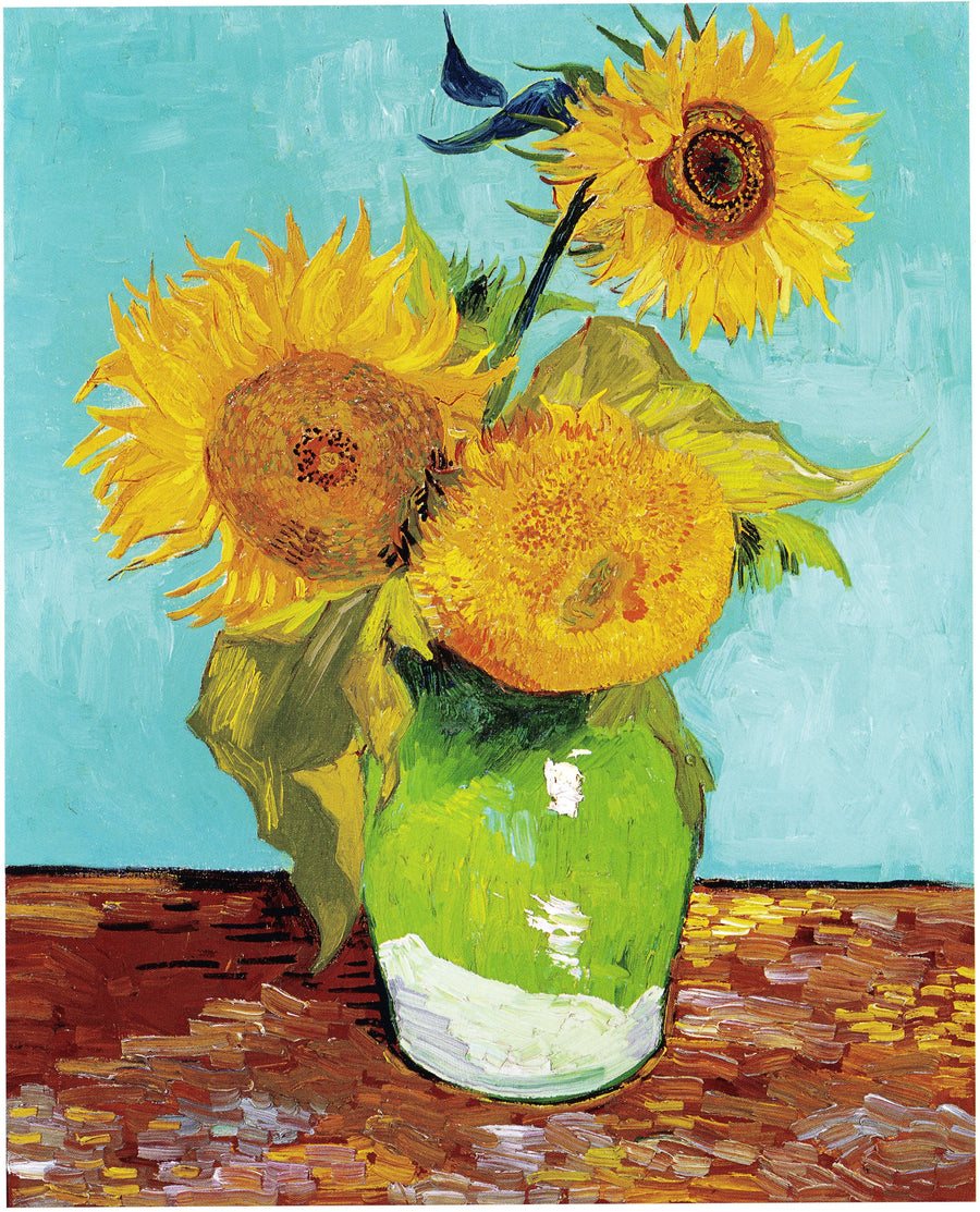 꽃병에 담긴 세 송이 해바라기 - Vincent van Gogh