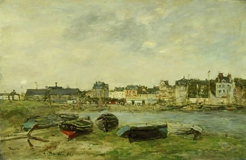 트루빌, 썰물 때의 항구 - 외젠 부댕