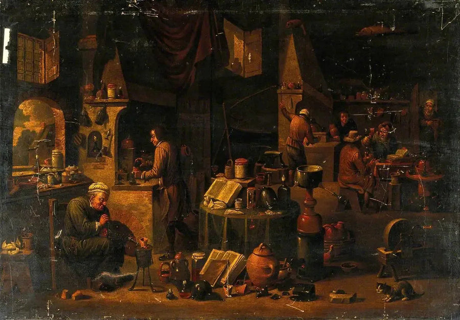 연구실에 있는 연금술사 - 데이비드 테니어스 더 쥬네

Source:
Un alchimiste dans son laboratoire - David Teniers le Jeune