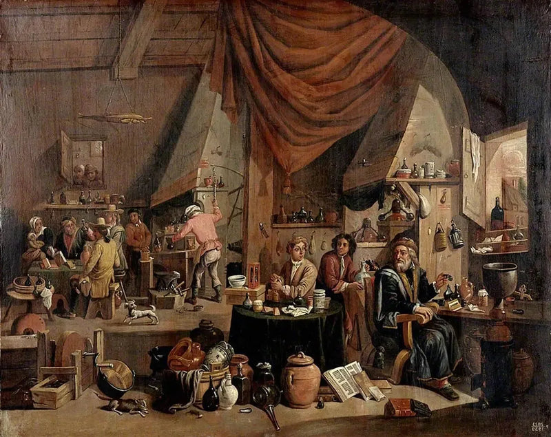 연구실에 있는 연금술사 - 데이비드 테니어스 더 쥬네

Source:
Un alchimiste dans son laboratoire - David Teniers le Jeune