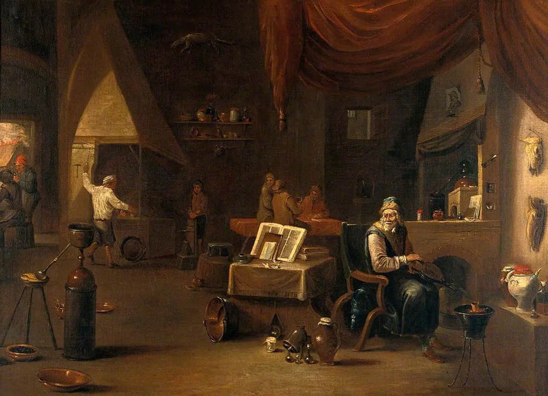 연구실에 있는 연금술사 - 데이비드 테니어스 더 쥬네

Source:
Un alchimiste dans son laboratoire - David Teniers le Jeune